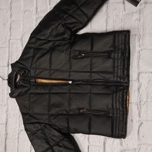 Kids genuine leather jacket